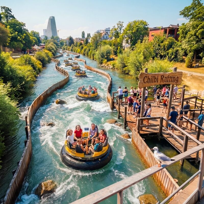 Chilbi Rafting an der Birs in Birsfelden