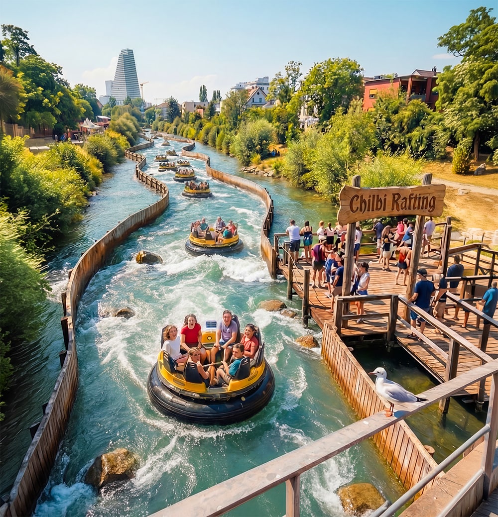 Chilbi Rafting an der Birs in Birsfelden